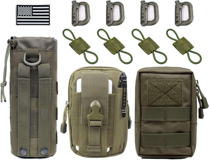 3 Pack Molle Pouches,Utility Tactical Pouches and Tactical Bag Attachments