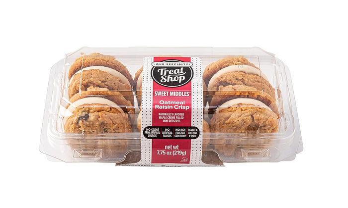 Our Specialty Carrot Cake Sweet Middles Sandwich Cookies - Made in a Peanut and Nut Free Facility, Pack of 12 Sandwich Cookies