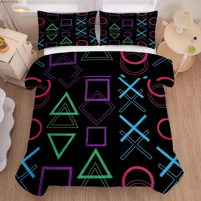 Christmas Comforter Set Twin Size Black and Red Plaid Bedding Sets Xmas Gift Christmas Themed Festival Quilt Set,1 Comforter + 1 Pillow Case