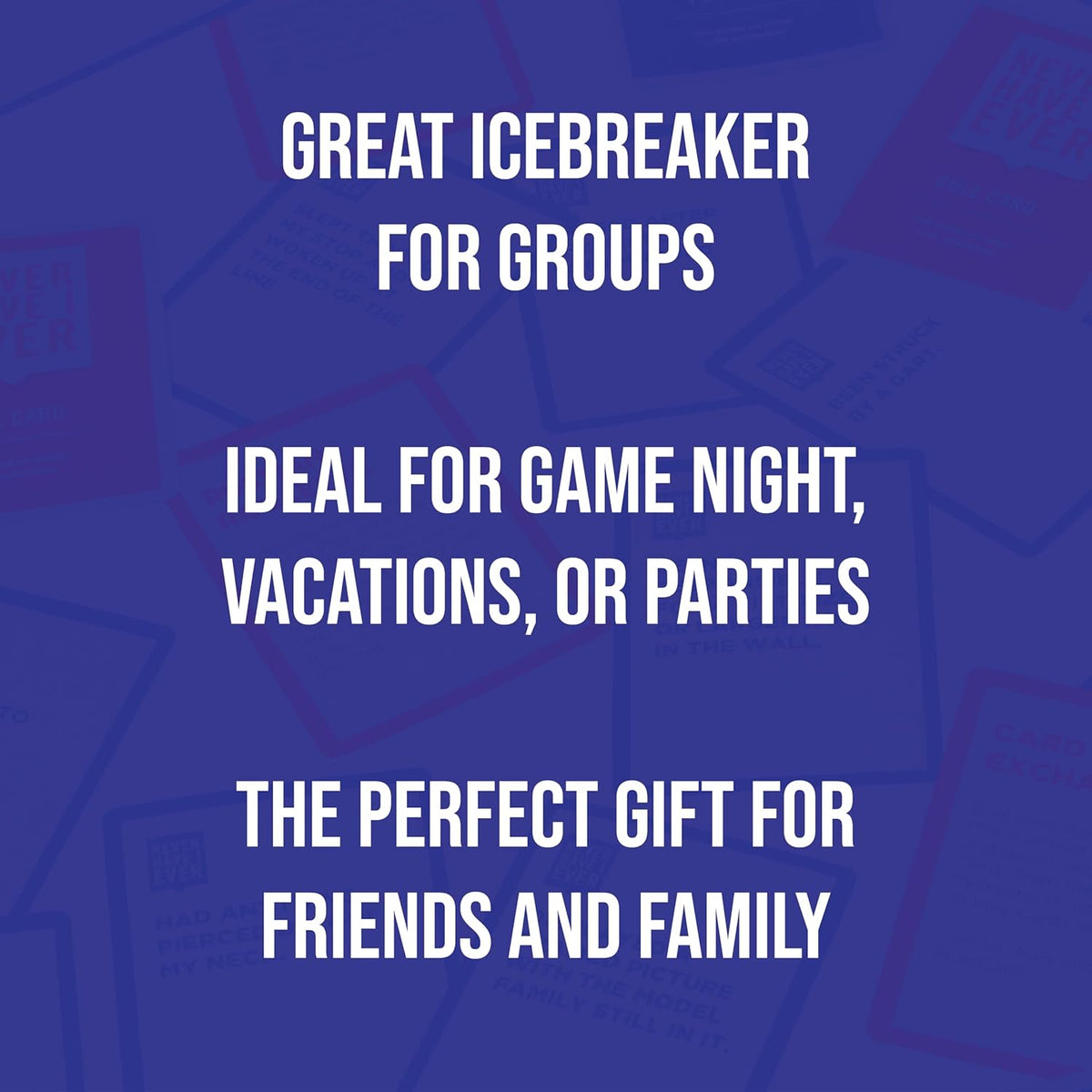 Never Have I Ever | The Kinda Dirty Classic Edition Adult Party Game of Poor Life Decisions for Interactive Game Night | Funny Outgoing Interactive Adult Icebreaker for Groups | Ages 17+ Rated