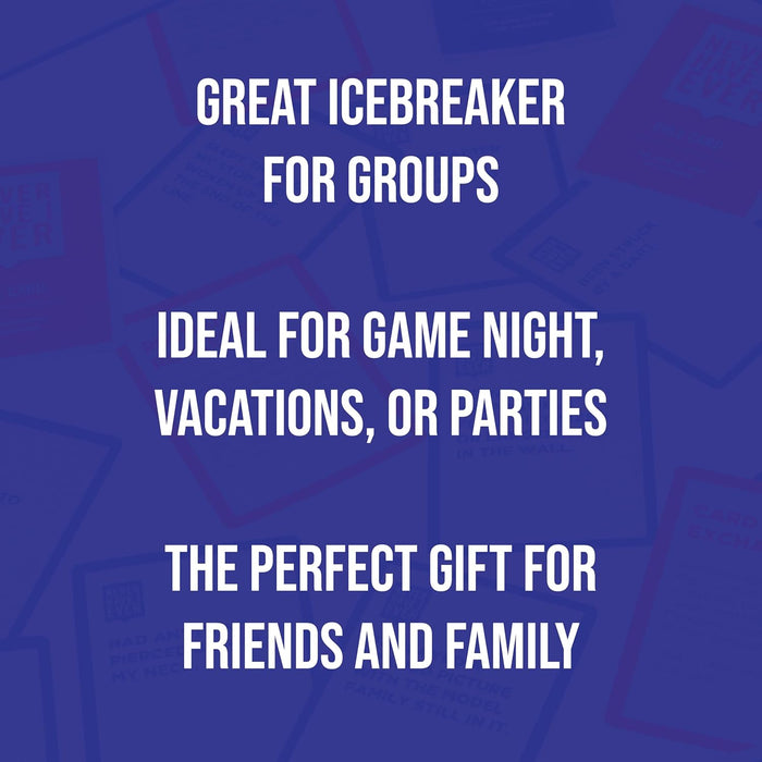 Never Have I Ever | The Kinda Dirty Classic Edition Adult Party Game of Poor Life Decisions for Interactive Game Night | Funny Outgoing Interactive Adult Icebreaker for Groups | Ages 17+ Rated