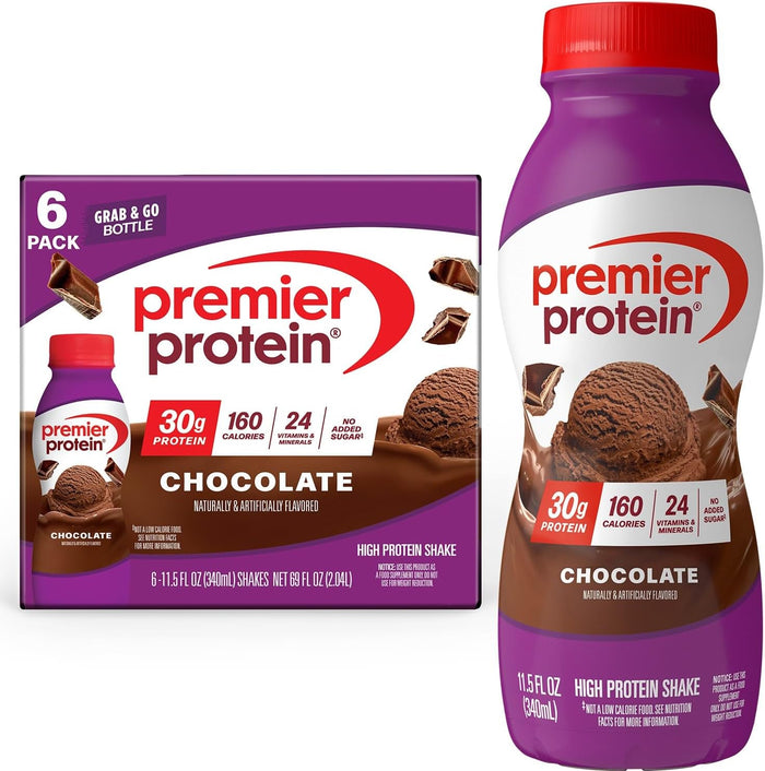 Premier Protein Shake, Café Latte, 30g Protein, 1g Sugar, 24 Vitamins & Minerals, Nutrients to Support Immune Health 11.5 fl oz, 12 Pack