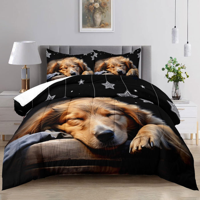 Raphus Cucullatus Dragon Comforter Set - Twin Size, Ancient Wild Animal Dragon Pattern Bedding for Boys