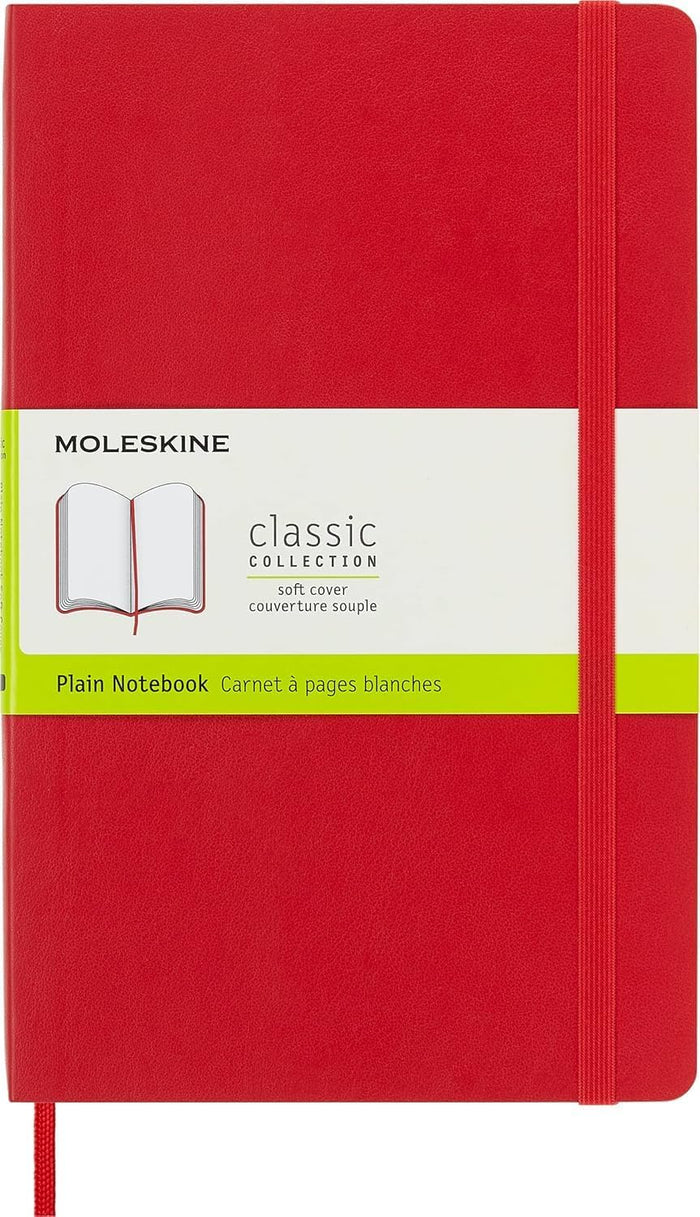 Moleskine Classic Notebook, Soft Cover, Large (5" x 8.25") Dotted, Sapphire Blue, 192 pages