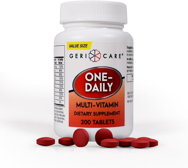 GeriCare One-Daily Multi-Vitamin Tablets Dietary Suplement 100 Count (Pack of 1)