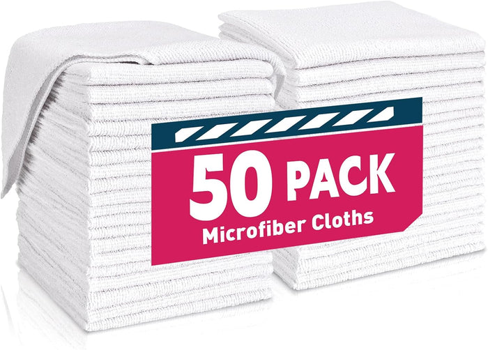 Microfiber Cleaning Cloths Bulk Pack-400 Pack, Microfiber Towels Bulk, Towels for Cars, Cleaning Rags Gray (12x12 inches)