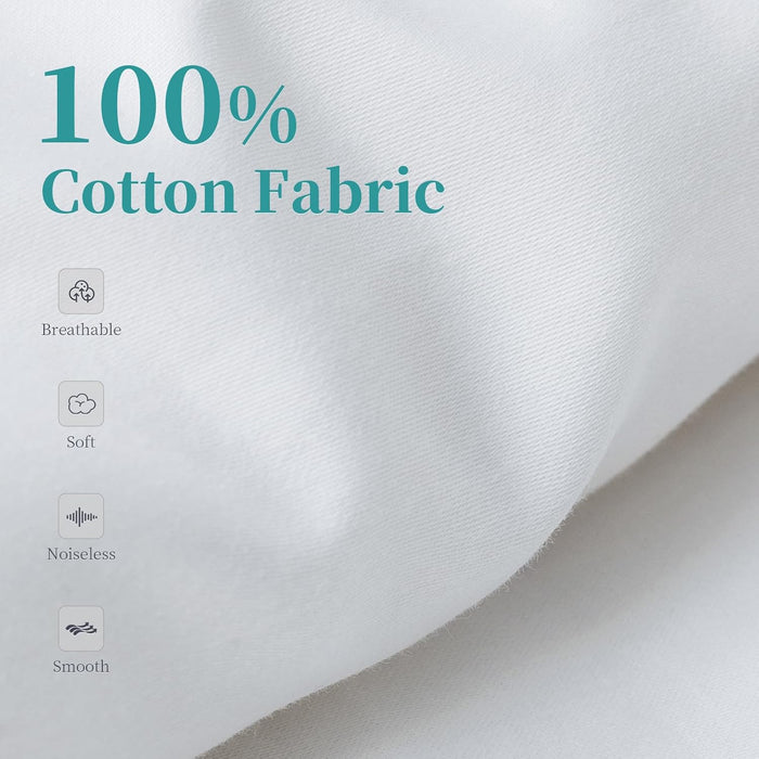 Duvet Insert 100% Cotton Comforter Shell Summer Lightweight, Australian Wool Cotton Filling, Noiseless Temperature Regulation Breathable Comfortable Wool Bedding for Luxurious Sleep Queen Size
