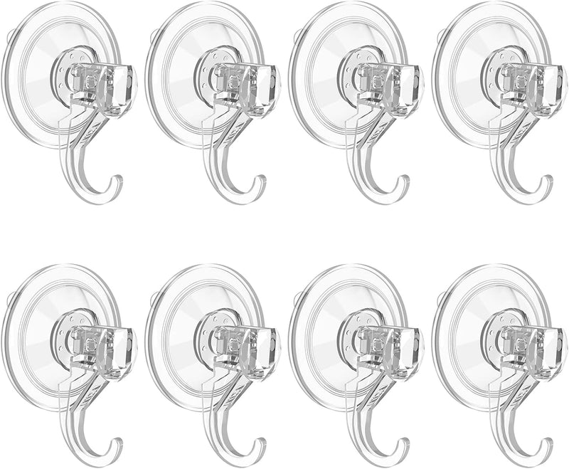 VIS'V Wreath Hanger Wreath Hooks Large Suction Cup Clear 2 Pcs