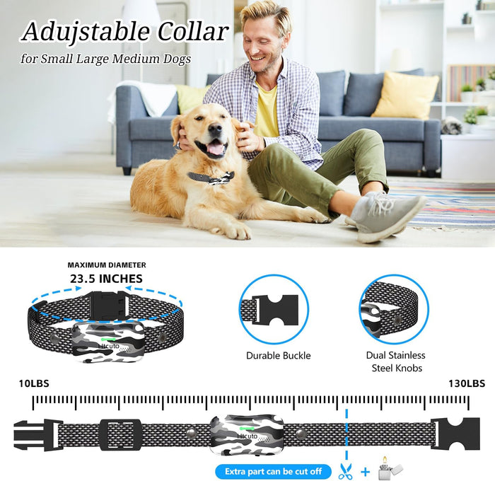 GT1-Wireless Dog Fence & Ultrasonic Training Collar - 1160-Yard Adjustable Boundary for Outdoor, 4 Modes (Beep/Vibration/Static/Ultrasonic), Waterproof, 185-Day Standby-1 Dog