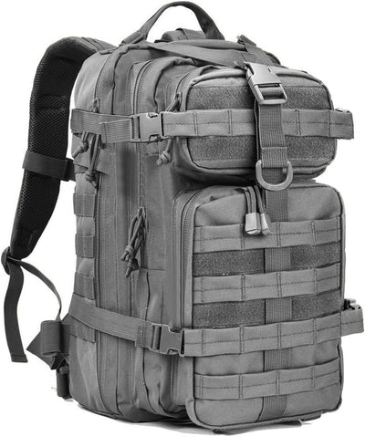 Small Tactical Backpack Military Daypack - 30L Backpack for Men Molle Assault Pack Bug Out Bag for Hiking Camping (Grey)