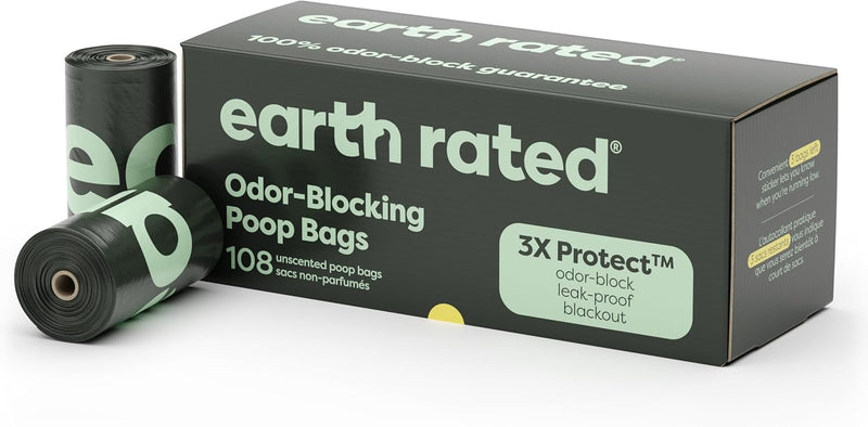 Earth Rated Poop Bags for Dogs, Guaranteed Leak Proof and Extra Thick Waste Bag Refill Rolls, Lavender Scented, 270 Bags
