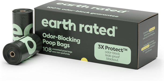 Earth Rated Poop Bags for Dogs, Guaranteed Leak Proof and Extra Thick Waste Bag Refill Rolls, Lavender Scented, 270 Bags