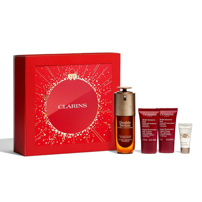Clarins DOUBLE SERUM | Anti Aging Face Serum | Visibly Firms, Smoothes, Boosts Radiance, and Refines Pores | 24H Hydration | All Skin Types