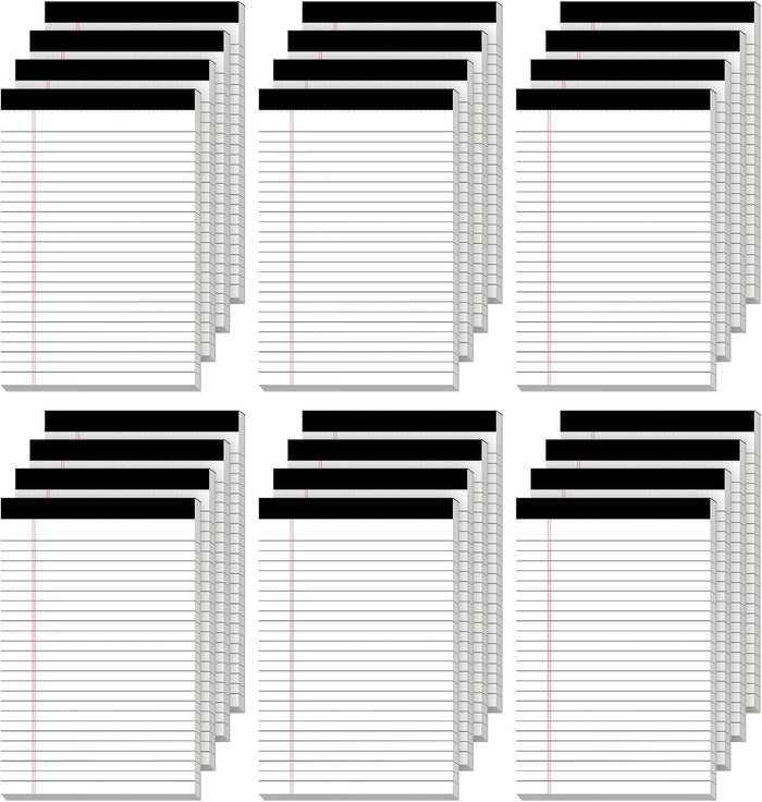 12 Pack Legal Pads 8.5 x 11 Note Pads 8.5 x 11 Inch Notepad 360 Sheets Writing Pads Wide Ruled Lined Paper Pads White Paper Note Pads 8.5 x 11 with 30 Sheets Per Legal Pad for School, Office, Home