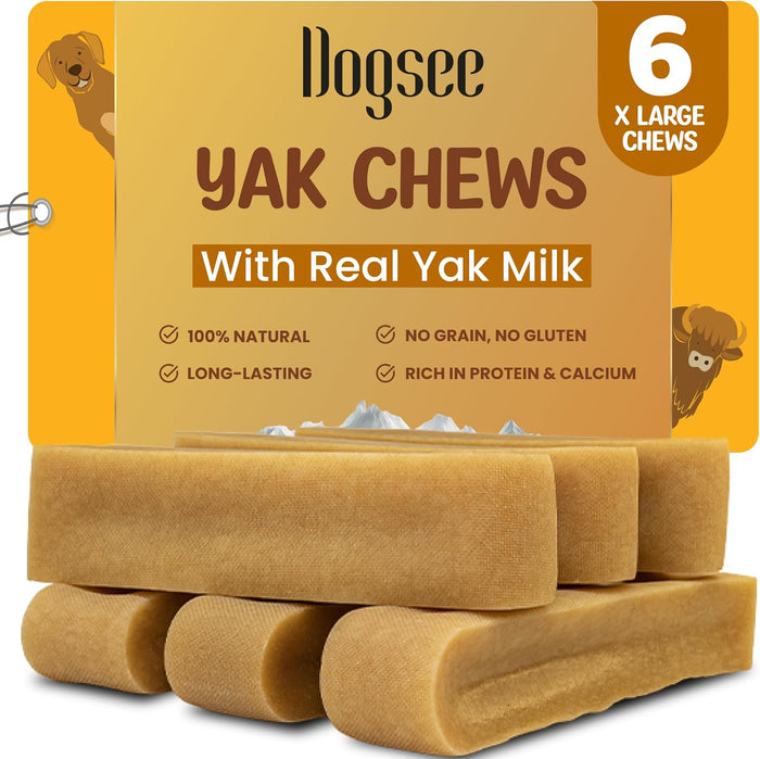 Dogsee Original Yak Cheese Himalayan Dog Chews 1lb (Small- 13 Bars) | 100% All Natural | Dog Treats Small Breed | Dog Chews Long Lasting for Aggressive Chewers | High Protein | Dental Sticks