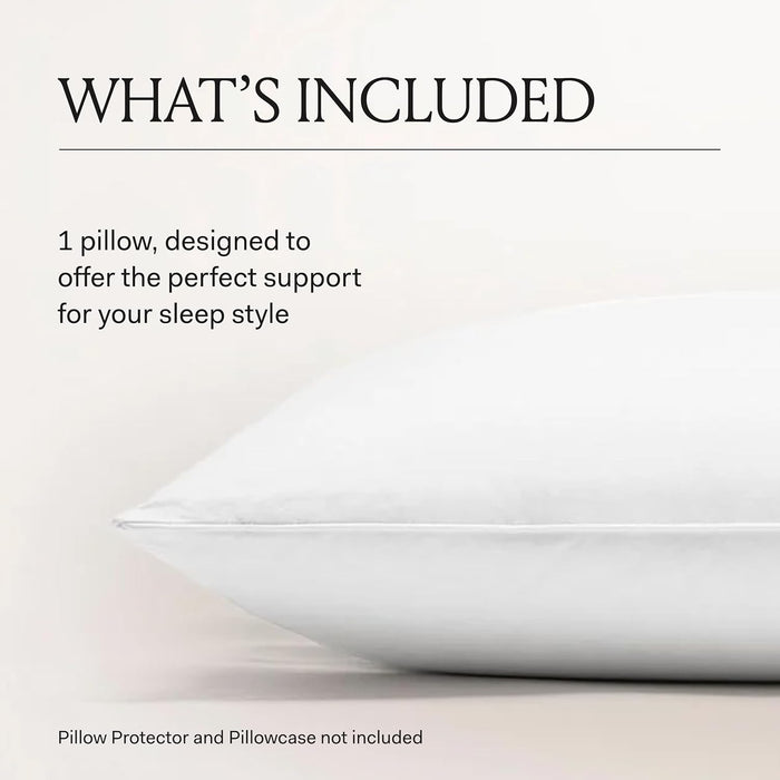 BOLL & BRANCH Down Alternative Pillow - Soft, King - Cooling Shell - Hypoallergenic Primaloft Luxury Down Alternative Fill - Superior Support