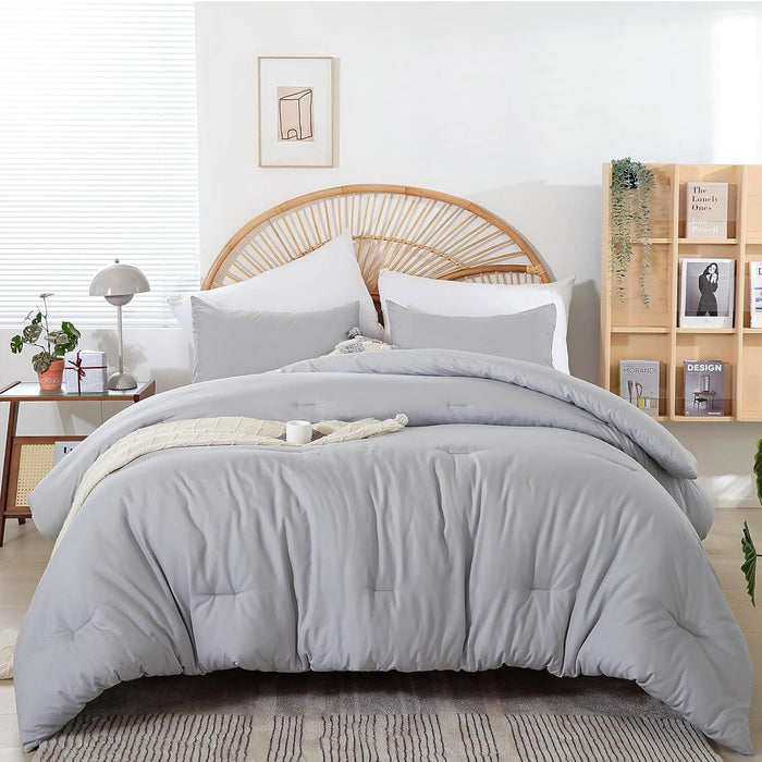 weigelia Pink Comforter Full Size Set – Soft All-Season Bedding with 300GSM Fluffy Microfiber, Includes 2 Matching Pillowcases – Elegant Blush Pink Comforter for Girls, Teens, and Women