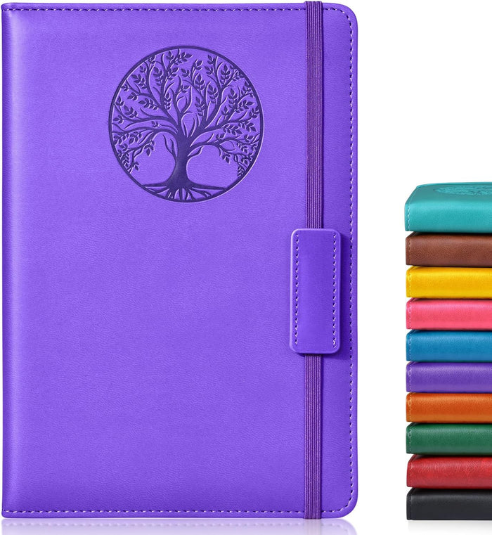 Lined Journal Notebook for Women Men,256 Pages A4 Large Hardcover Leather Journals for Writing,Travel,Business,Work,School,College Ruled Notebooks for Note Taking,Diary Notepad 8.6"×11"(Yellow)
