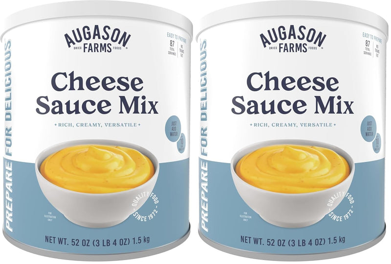 Cheese Sauce Mix Can Emergency Food Supply, 87 Servings, 10 Year Shelf Life - Shelf Stable Cheddar Cheese Powder Canned Food
