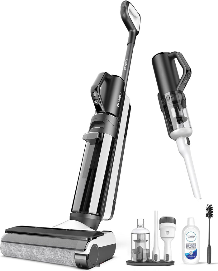 Tineco iFLOOR 5 Breeze Complete Wet Dry Vacuum Cordless Floor Washer, One-Step Cleaning for Hard Floors, Edge Clean, Auto Self-Cleaning, Lightweight & Cordless Design
