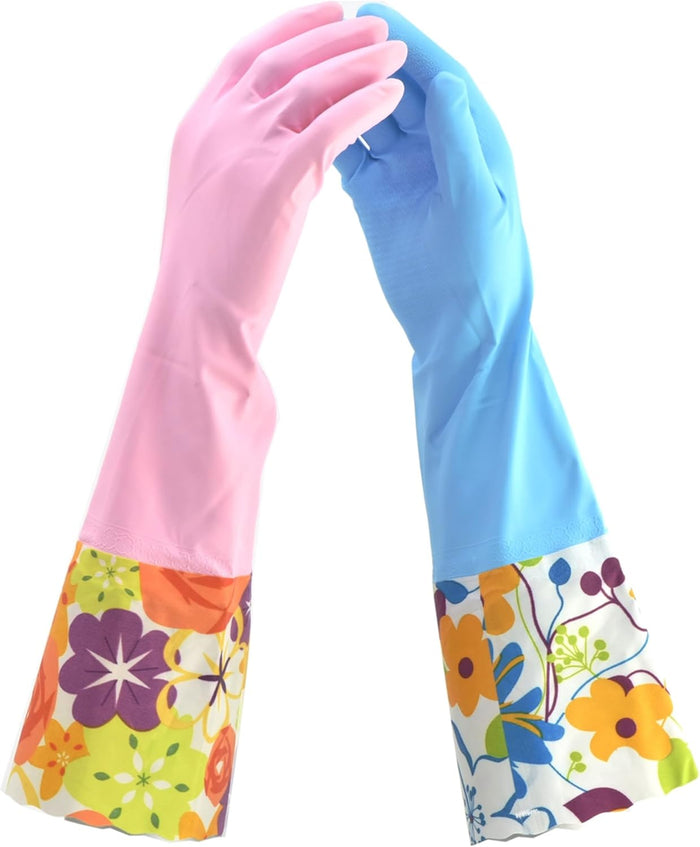 G & F Products Household Gloves Latex-Free, 15" Long Cuff, Soft Lining, Multi-Layer Protection Reusable Flexible Durable