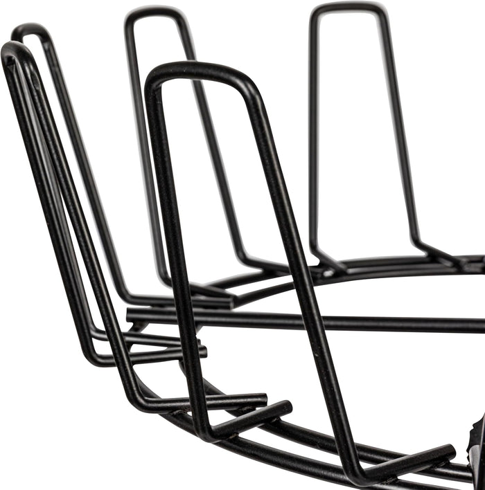 Household Essentials 4-Tier Shoe Storage Tree, Matte Black