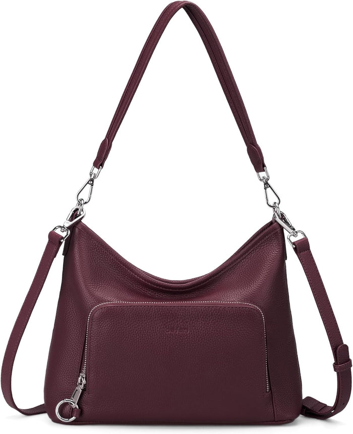 befen Genuine Leather Hobo Bag Purses for Women, Anti Theft Built in RFID Wallet Crossbody Bag Shoulder Handbags