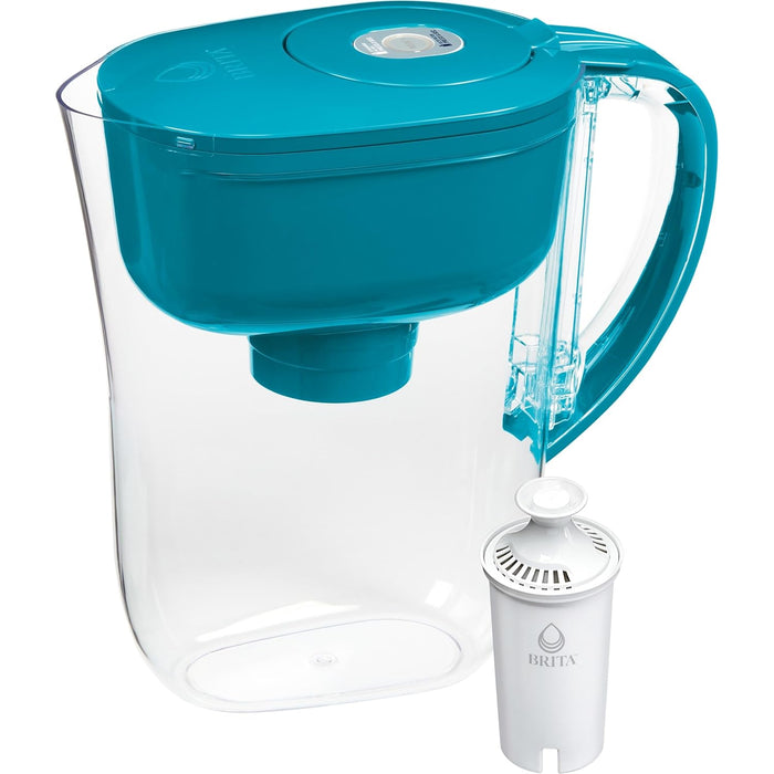 Brita Metro Water Filter Pitcher with SmartLight Change Indicator, BPA-Free, Replaces 1,800 Plastic Water Bottles a Year, Lasts Two Months, Includes 1 Filter, Small - 6-Cup Capacity, White