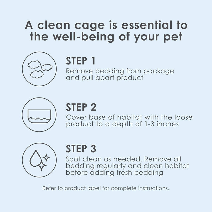 Kaytee Clean & Cozy White Paper Bedding, Made for Small Animals, 49.2 Liters