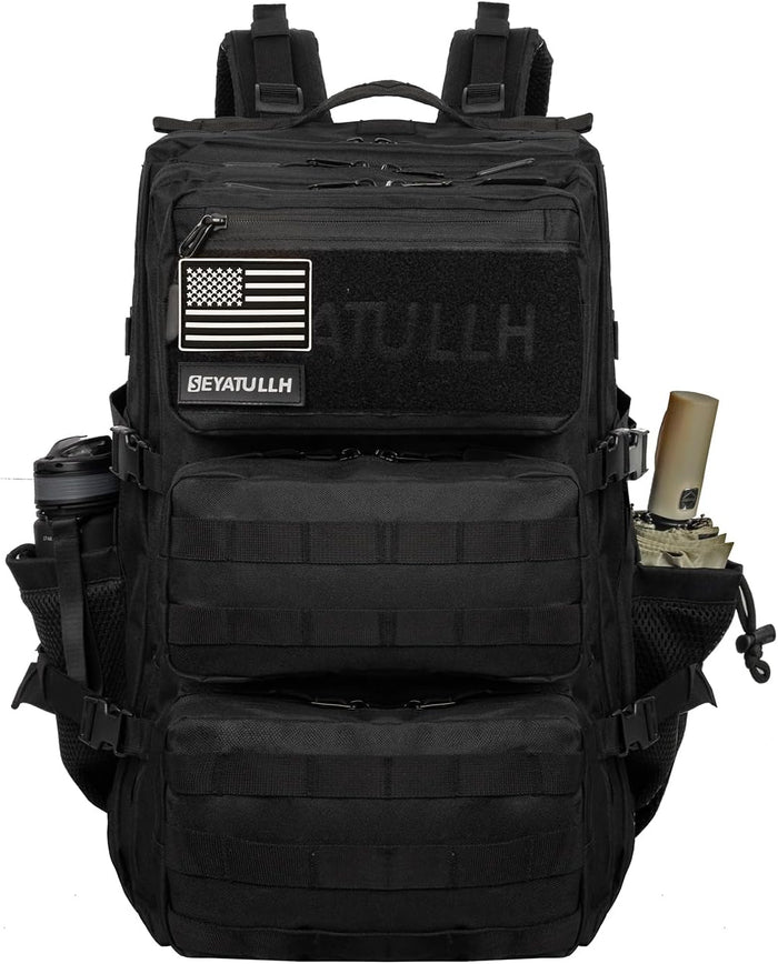 Military Tactical Backpack 55L Army Backpack Bug Out Bag Assault pack Molle Daypack Hiking Trekking Rucksack (Pink camouflage)