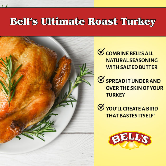 Bell's All Natural Seasoning 1oz Box, Classic Salt-Free Poultry Blend, Gluten-Free, Kosher & Non-GMO