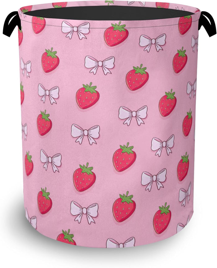Hedgehog Laundry Hamper,Plant Leaf Dirty Clothes Laundry Basket with Handles Waterproof Oxford Cloth Storage Basket for College Dorms Bathroom Bedroom 16" x 20.8"