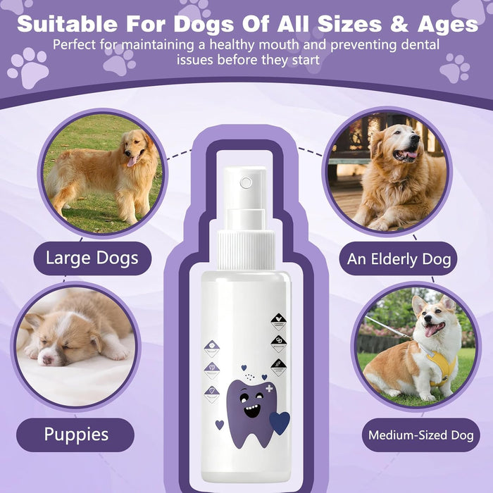 Pawbright Dental Water Additive, Specialized Dental Care Formula,Natural & Flavorless Formula to Fight Tartar,Promote Healthy Gums & Freshen Breath Easy Daily Use for All Pet(237ML)