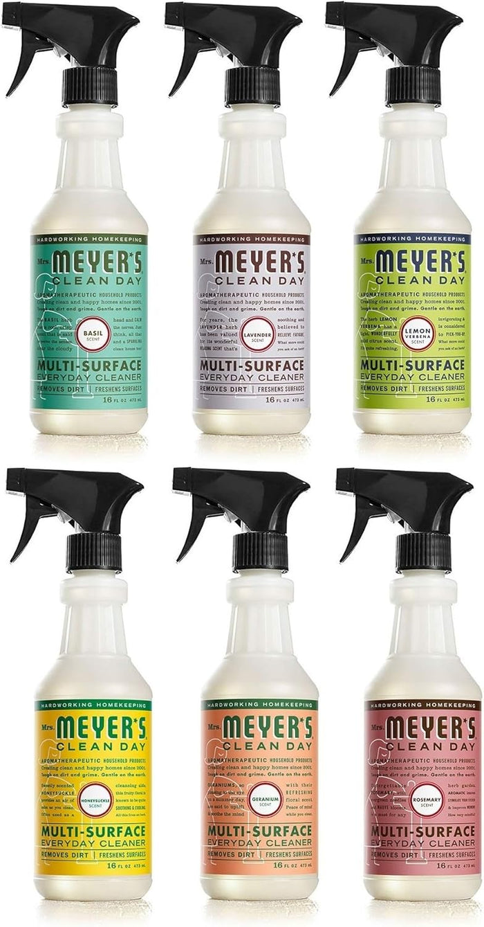 MRS. MEYER'S CLEAN DAY Multi-Surface Cleaner Concentrate, Use to Clean Floors, Tile, Counters, Honeysuckle, 32 Fl. Oz - Pack of 2