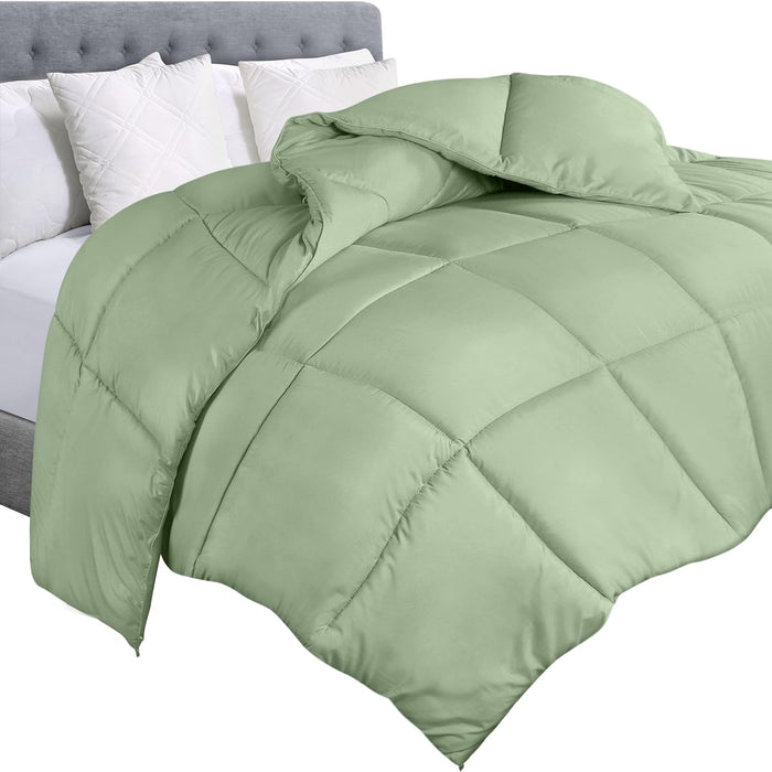Utopia Bedding Comforter Duvet Insert, Quilted Comforter with Corner Tabs, Box Stitched Down Alternative Comforters King Size (White)