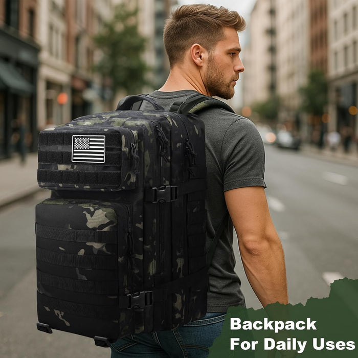 Military Tactical Backpack for Men Army 3 Day Assault Pack Outdoors Hiking Treeking Rucksack with Molle System