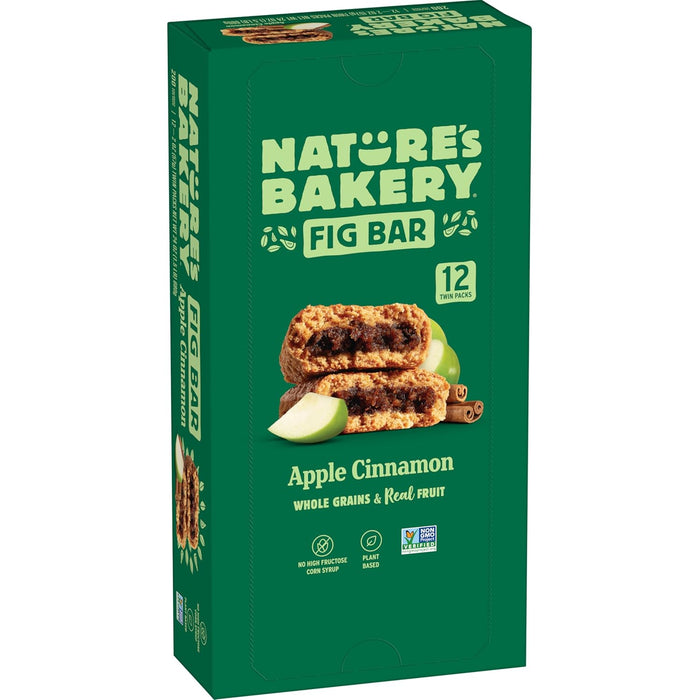 Nature's Bakery Whole Wheat Fig Bars, Blueberry, Real Fruit, Vegan, Non-GMO, Snack bar, Twin packs- 12 count