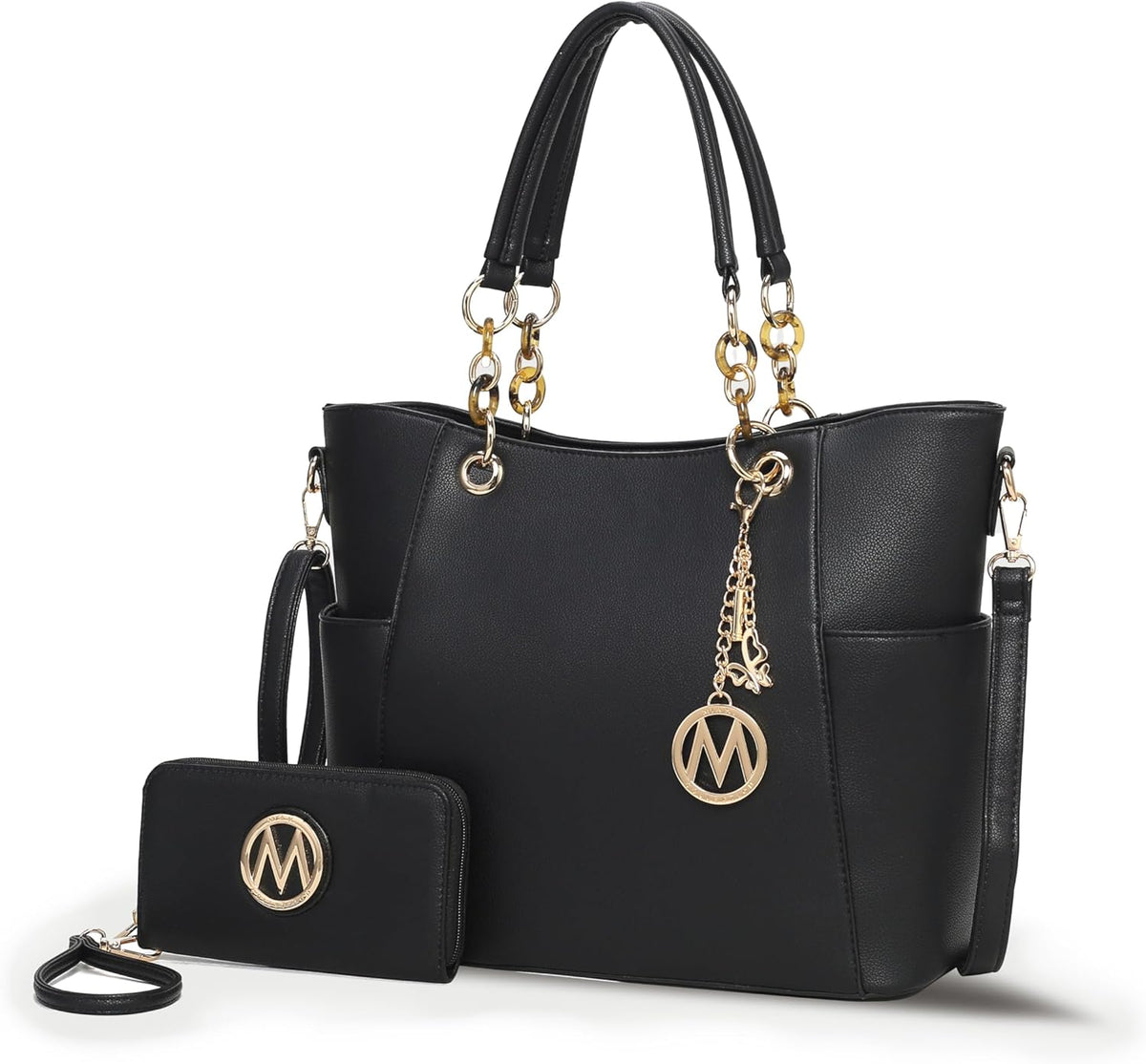 MKF Collection Tote Bag for Women, Handbag Set with Wallet-Top-Handle Bag Vegan Leather Purse by Mia K