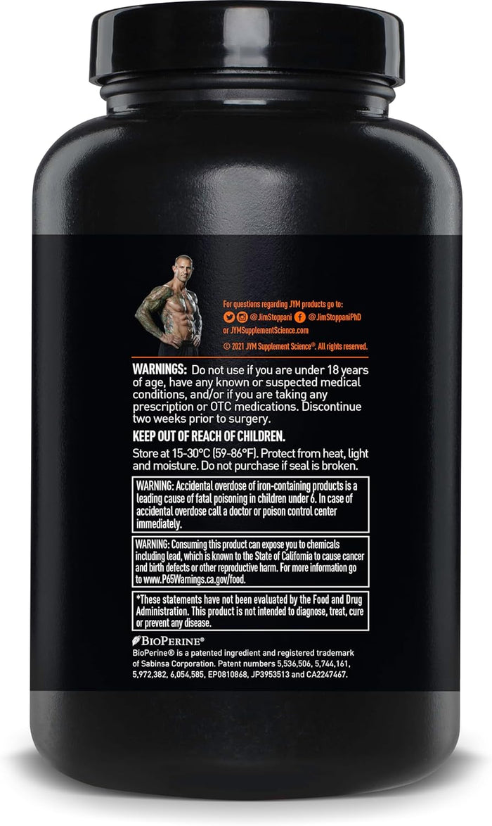 JYM Supplement Science Vita JYM Sports Multivitamin & Mineral Support, Vitamin A, C, B6, B12, E, K, Boron, Biotin, Potassium 60 Tablets