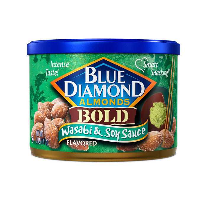 Blue Diamond Almonds, Made with Mike’s Hot Honey Infused with Chilies For a Perfect Sweet and Spicy Snack Nut Combination, 6oz. Can