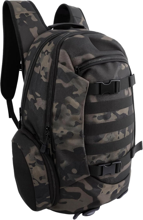 35L Tactical Backpack for Men, MOLLE Military Bug Out Bag, Waterproof Rucksack for Hiking with Hydration Port Army Green