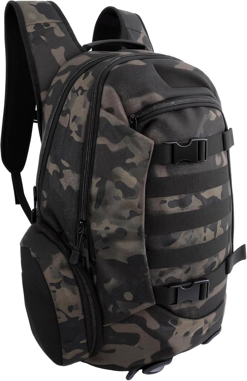 35L Tactical Backpack for Men, MOLLE Military Bug Out Bag, Waterproof Rucksack for Hiking with Hydration Port Army Green
