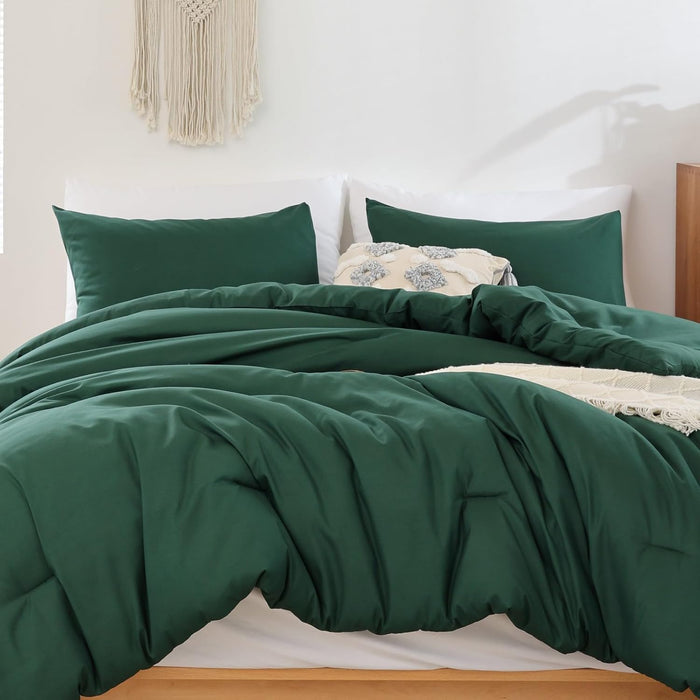 ROSGONIA Oversized King Comforter 128x120, 3pcs Super King Plus (1 Dusty Blue Comforter & 2 Pillowcases) Lightweight Oversized King Bedding Set Blanket