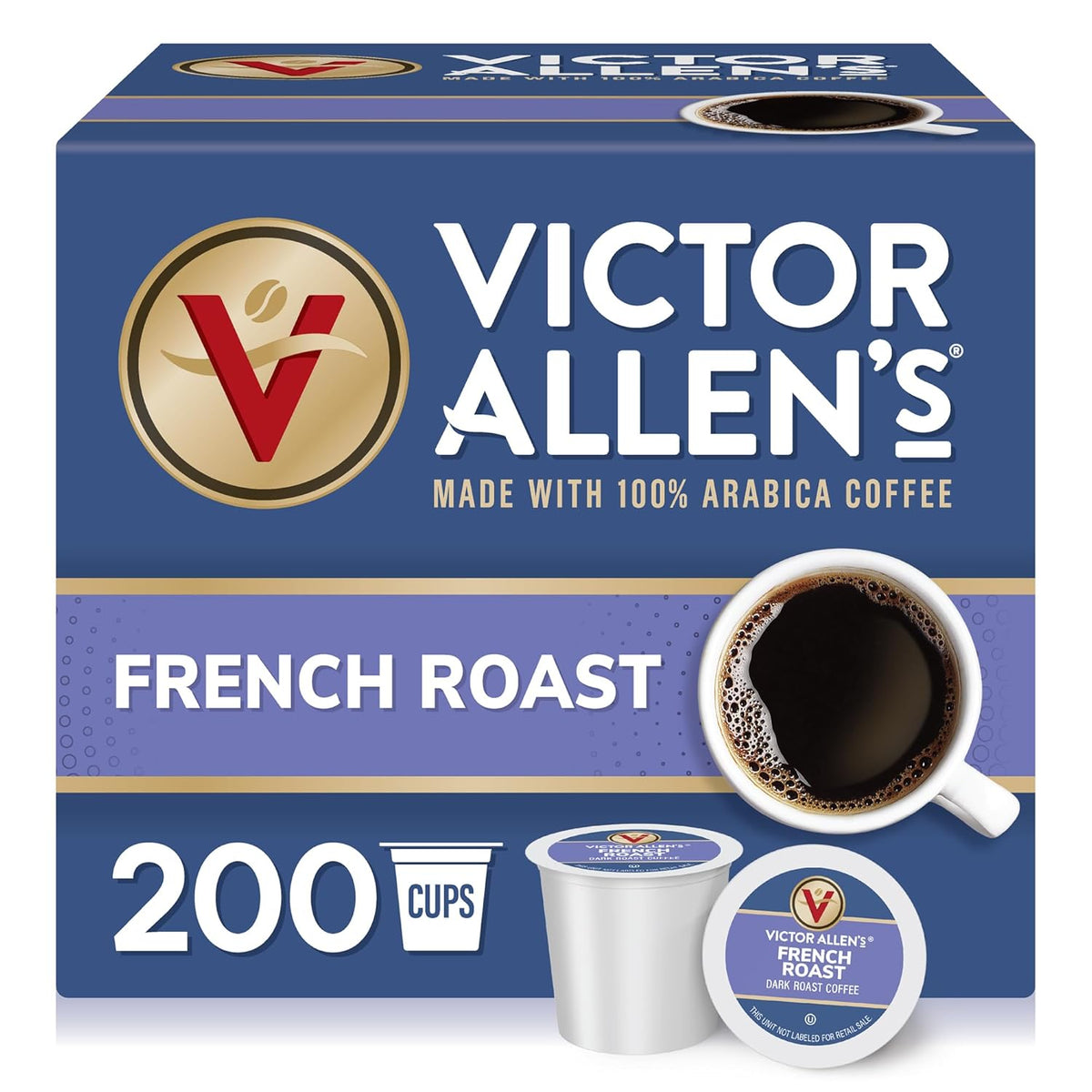 Victor Allen's Coffee Variety Pack (Morning Blend, 100% Colombian, Donut Shop Blend, and Italian Roast), 80 Count, Single Serve Coffee Pods for Keurig K-Cup Brewers