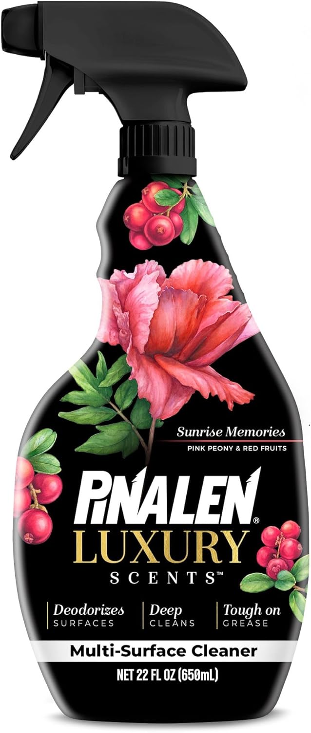 PINALEN Luxury Scent Multipurpose Cleaning Spray - Opulence Bloom - 22 fl oz - All Purpose Cleaner for Kitchen, Bathroom & Surfaces
