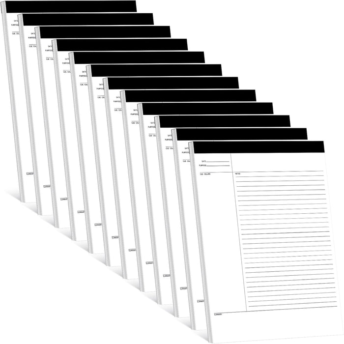 Outus 4 Pack Legal Pads 8.5" x 11.75" 50 Sheets/writing Notepad, White Note Pads Legal Ruled Writing Notepad for Home Teacher Student College Ruled Office Business
