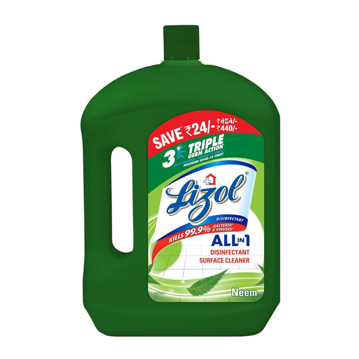 Lizol Disinfectant Surface & Floor Cleaner Liquid, Citrus - 5 Litre | Suitable for All Floor Cleaner Mops | Kills 99.9% Germs| India's #1 Floor Cleaner