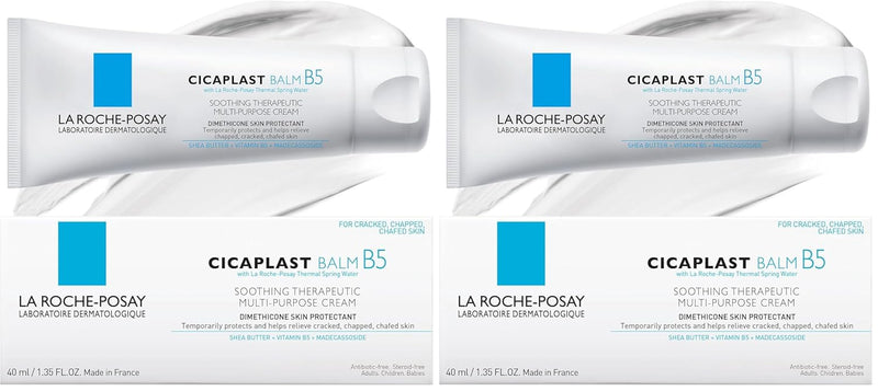 La Roche-Posay Cicaplast Balm B5, Healing Ointment and Soothing Therapeutic Multi Purpose Cream for Dry & Irritated Skin, Body and Hand Balm, Baby Safe, Fragrance Free