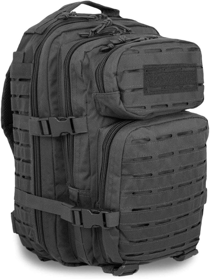 Military Tactical Backpack for Men 35L Small Molle System Water Resistant 3 Day Survival Assault Pack for Bug Out Bag Rucksack Travel Hiking Camping Gym Range Trekking Hunting Sport Work (Green)