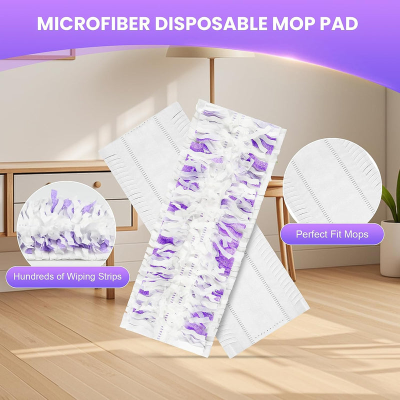 26 Pack Power Mop Pads Refills Compatible with Swiffer Power Mop, 14-Layer Thickened Multi-Surface Disposable Replacement Mop Pads, Suitable for All Kinds of Floor Cleaning
